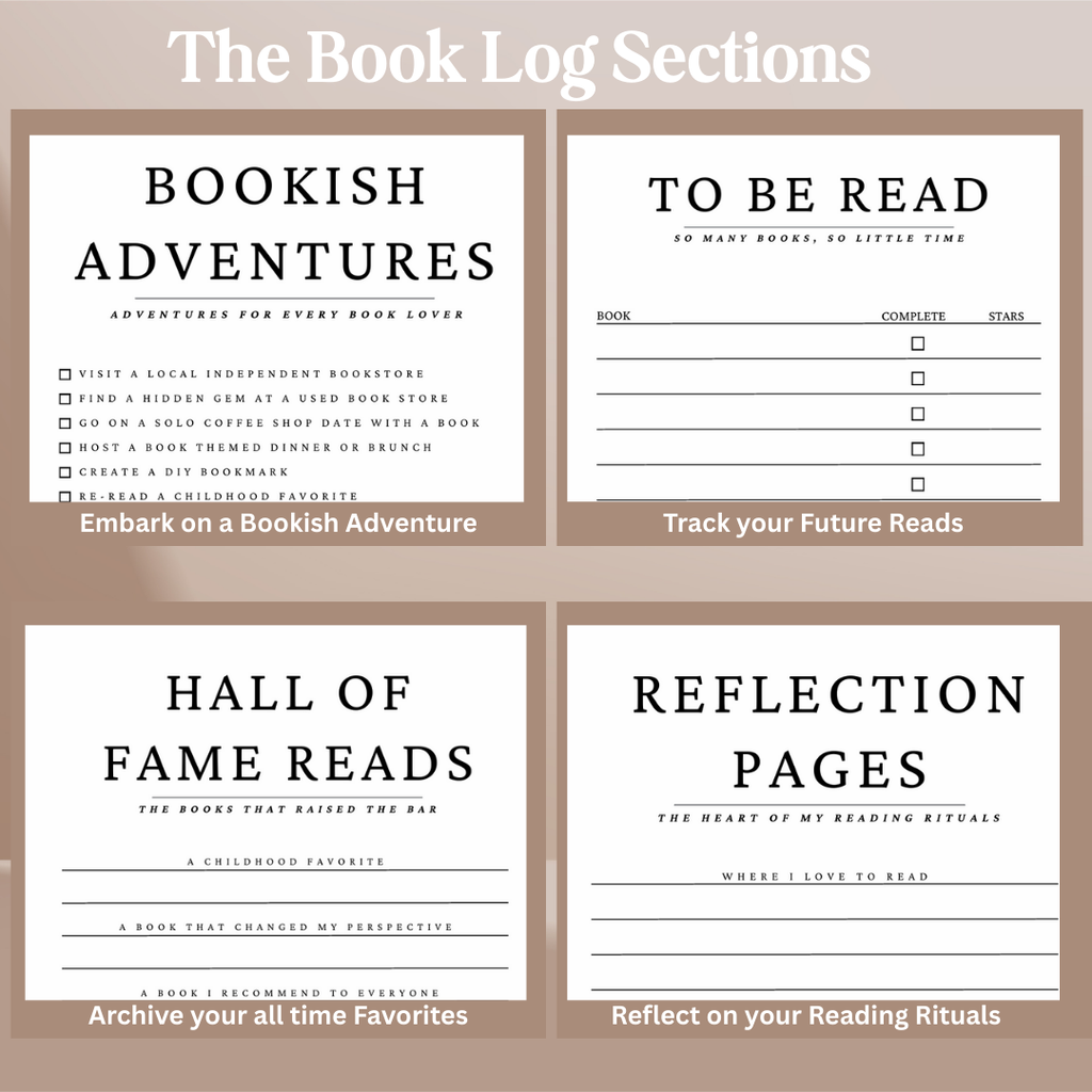 Hardcover Reading Journal – 120 Book Reviews & Bookmark