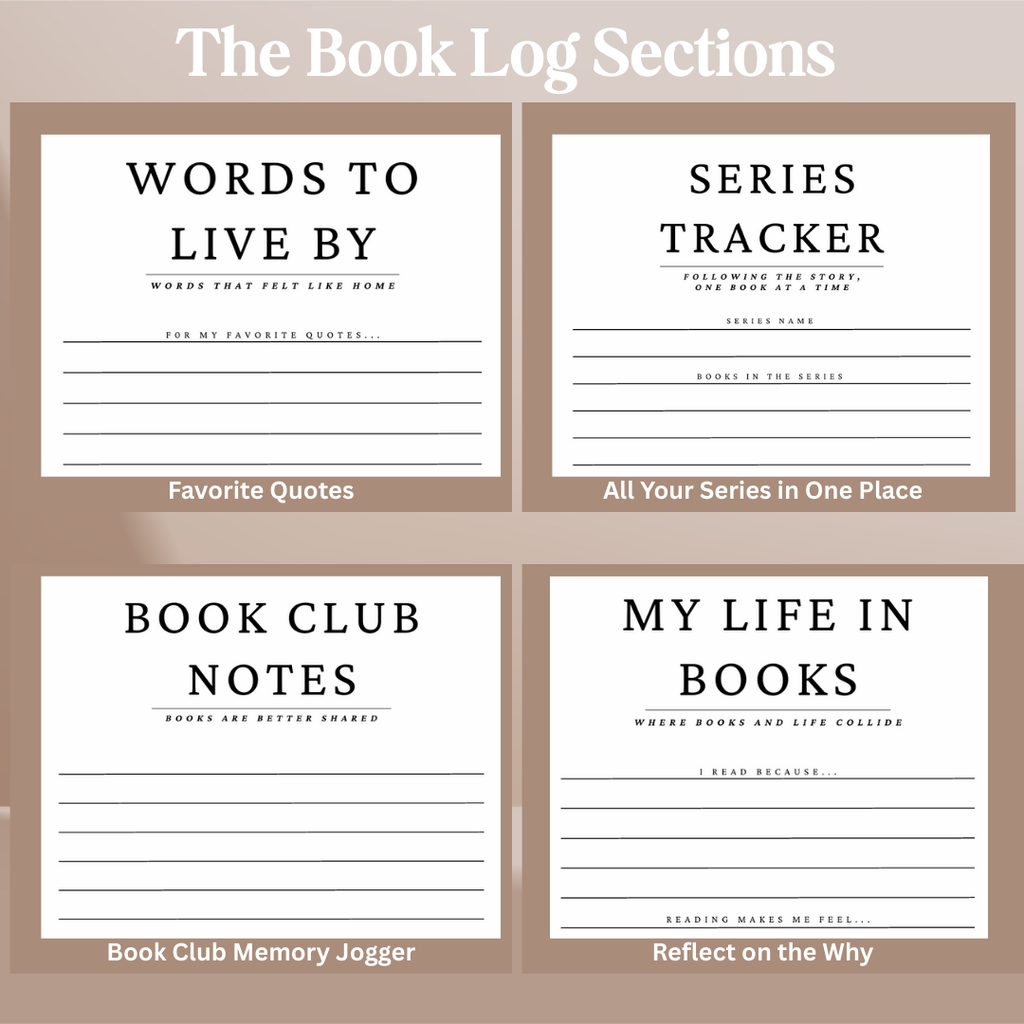 Hardcover Reading Journal – 120 Book Reviews & Bookmark