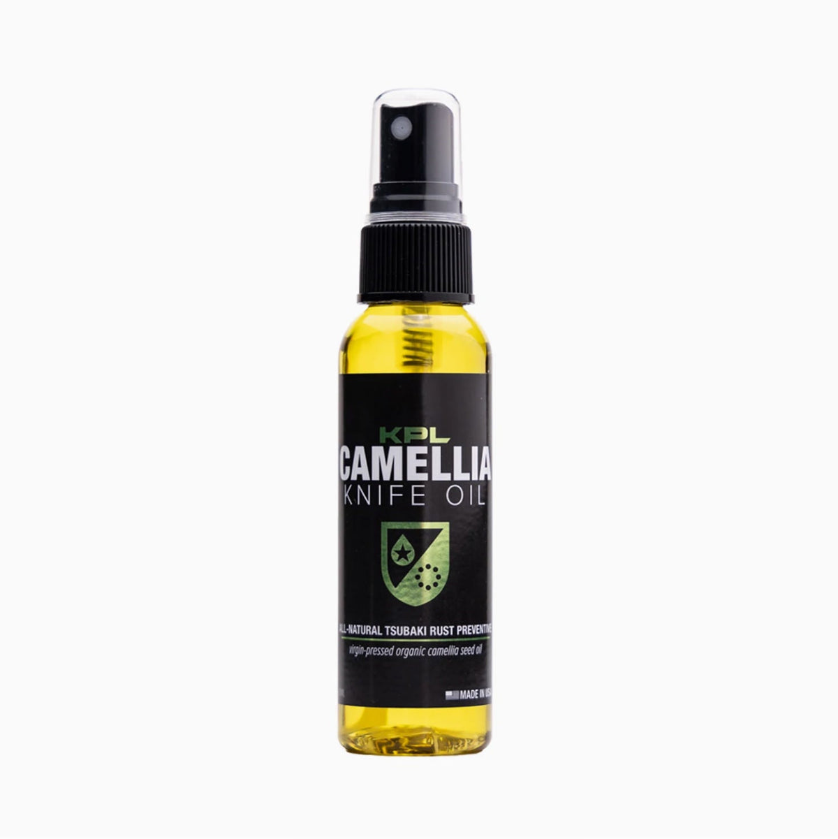 Organic camellia kitchen knife oil for carbon steel and cast iron