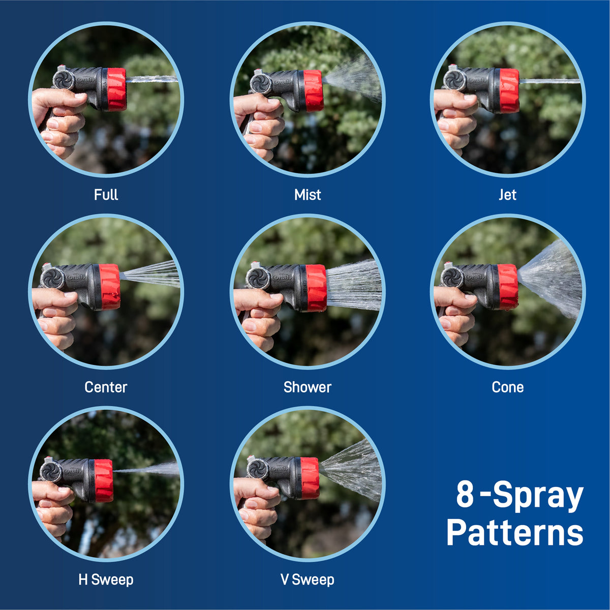 Orbit Pro Series garden hose spray nozzle for watering and rinsing