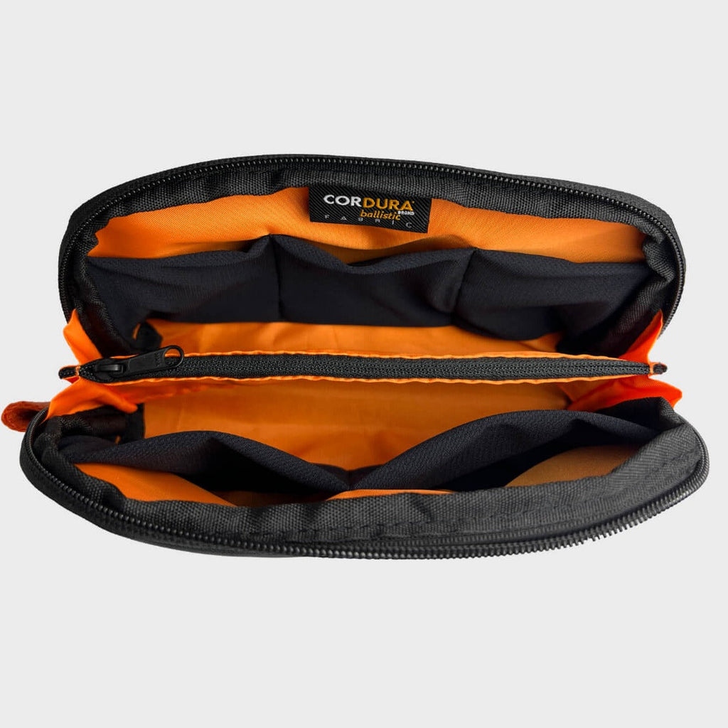 Compact CORDURA travel tech pouch for electronics accessories