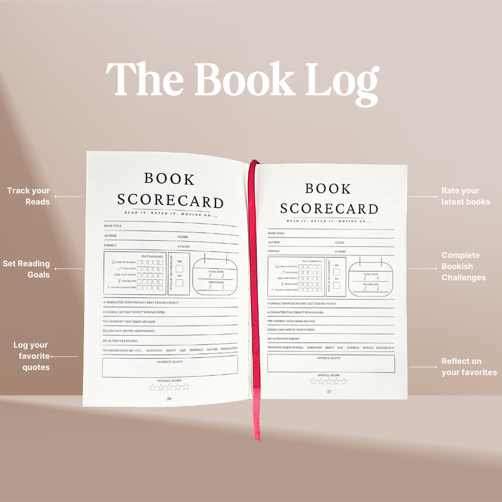 Hardcover Reading Journal – 120 Book Reviews & Bookmark