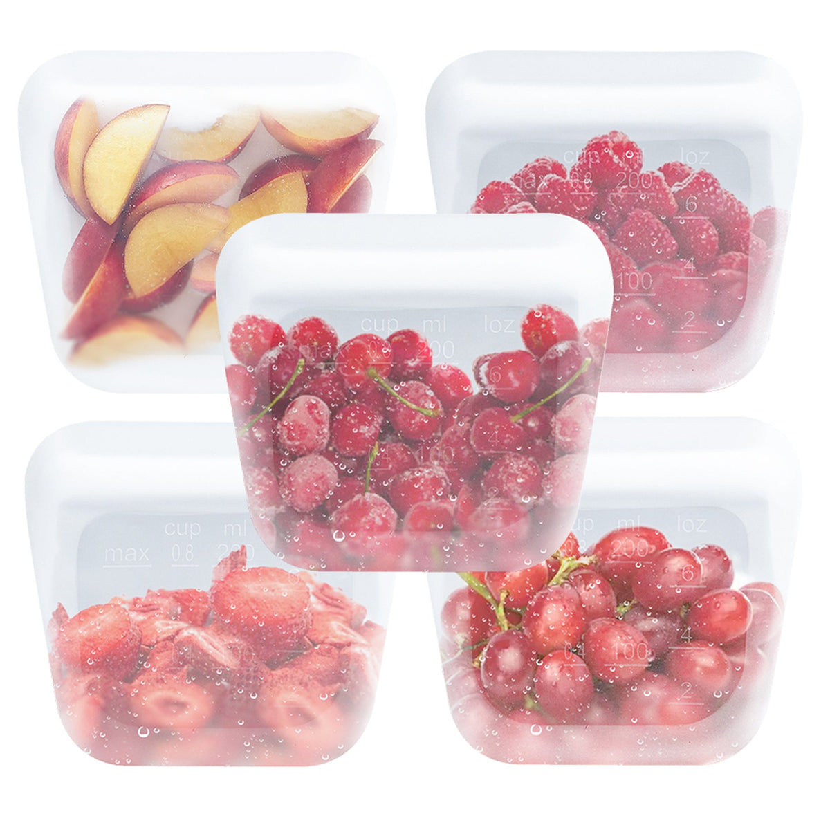 Purifyou reusable silicone food storage bag product view