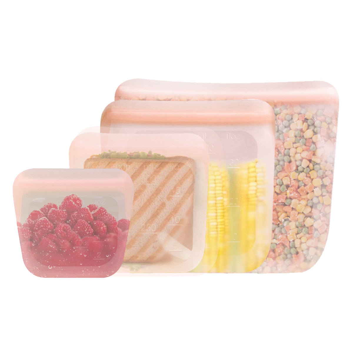 Purifyou reusable silicone bag for meal prep and food storage