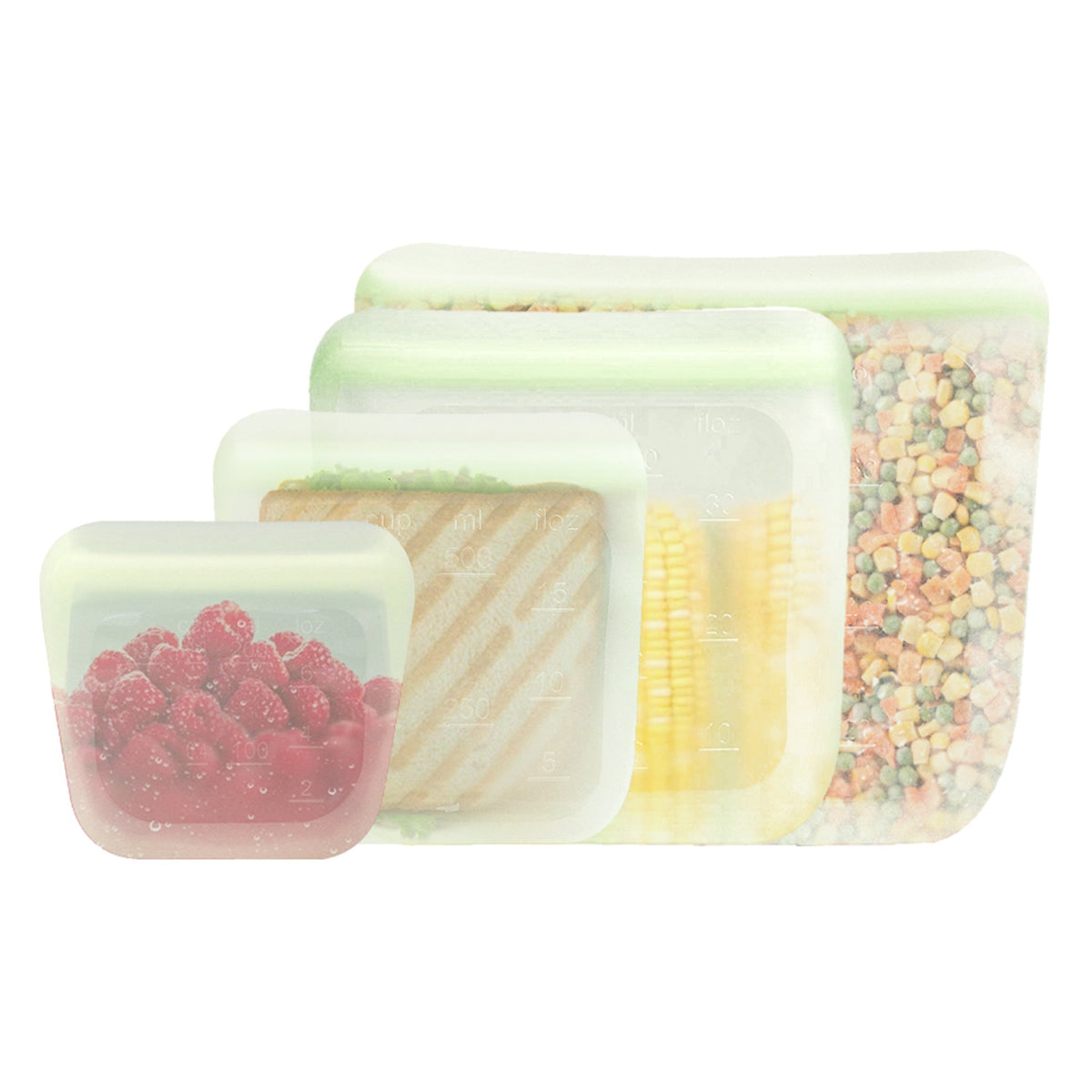 Purifyou reusable silicone food storage bag for everyday kitchen use
