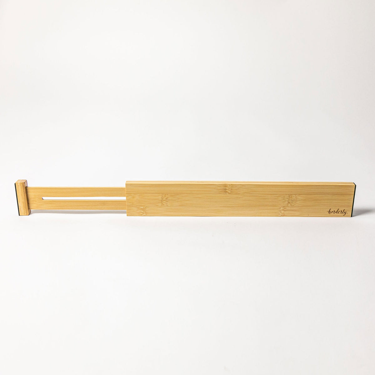 Adjustable bamboo drawer organizers for kitchen storage