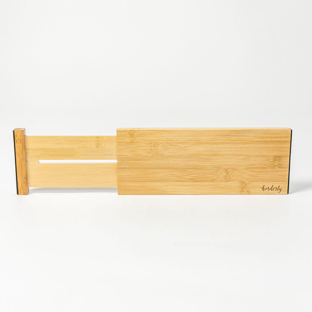 Horderly adjustable bamboo drawer dividers in multiple sizes