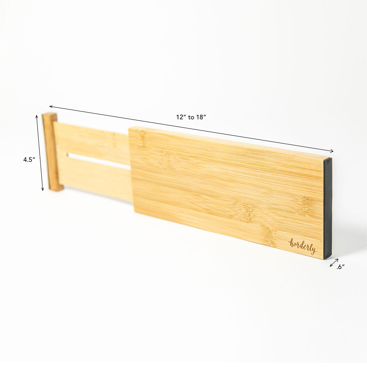 Expandable bamboo drawer dividers for flexible drawer organization