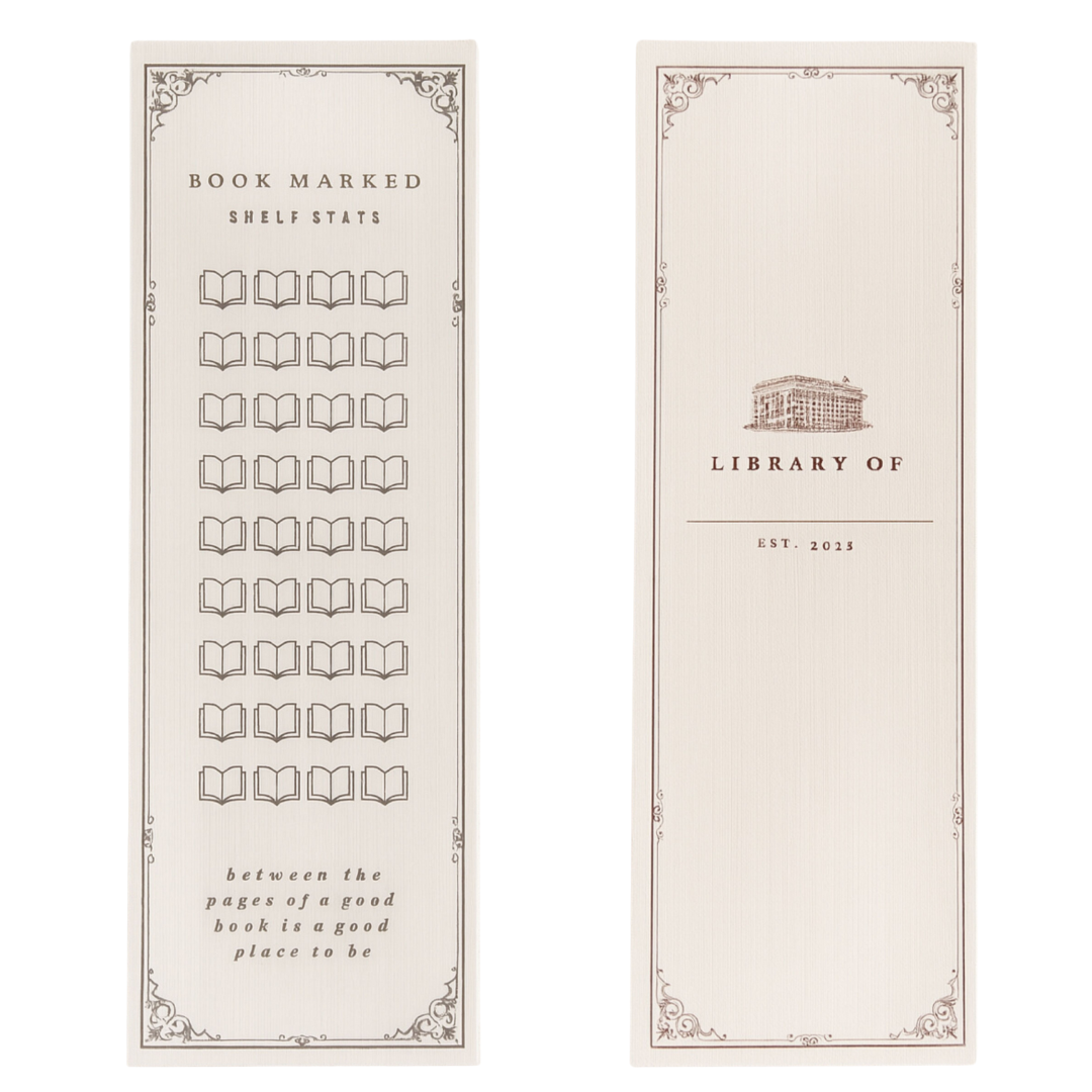 Hardcover Reading Journal – 120 Book Reviews & Bookmark