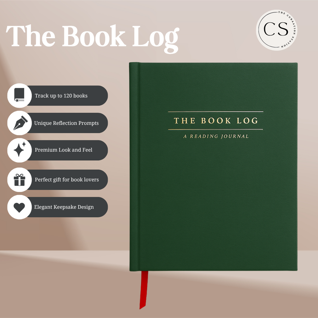 Hardcover Reading Journal – 120 Book Reviews & Bookmark