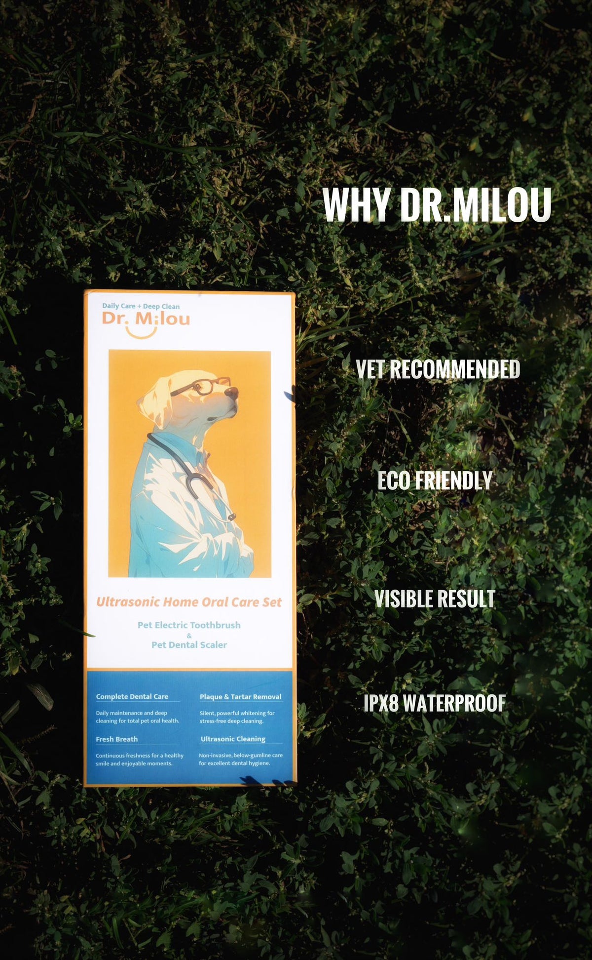 Dr. Milou rechargeable pet dental care device