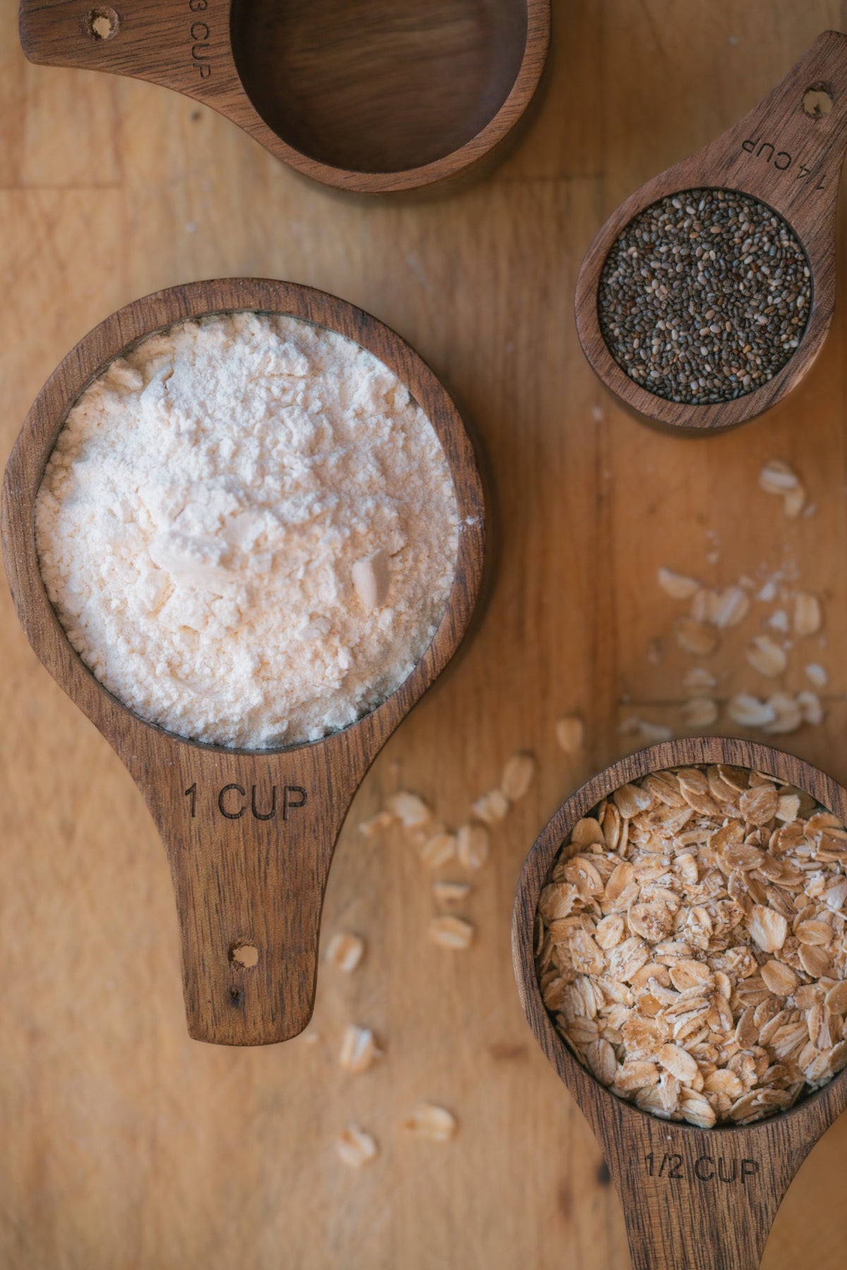 Backwoods Provisions wooden kitchen measuring cups