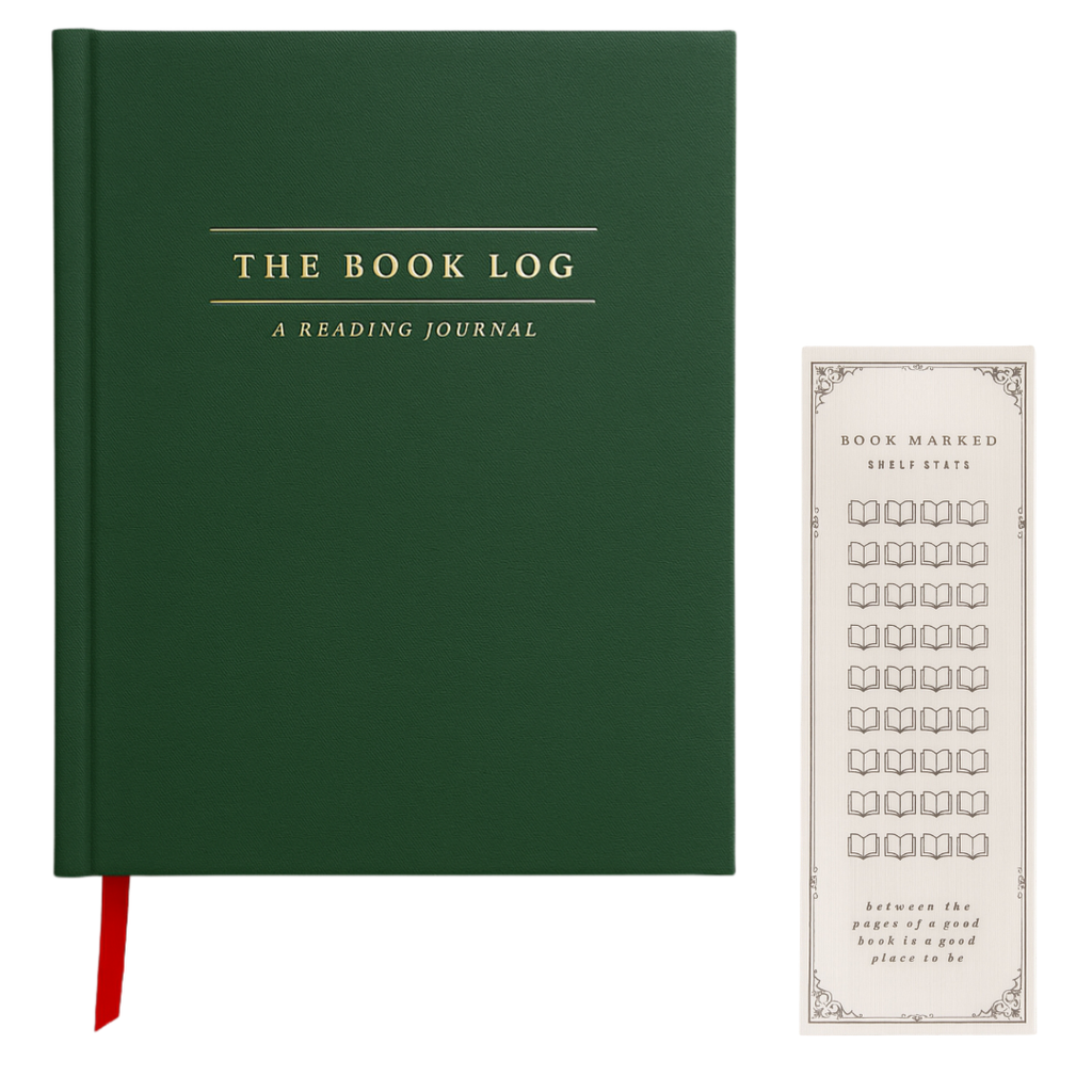 Hardcover Reading Journal – 120 Book Reviews & Bookmark