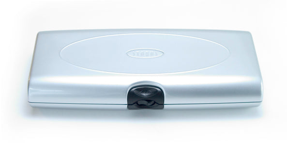 Storus Smart Jewelry Case silver compact travel organizer front view