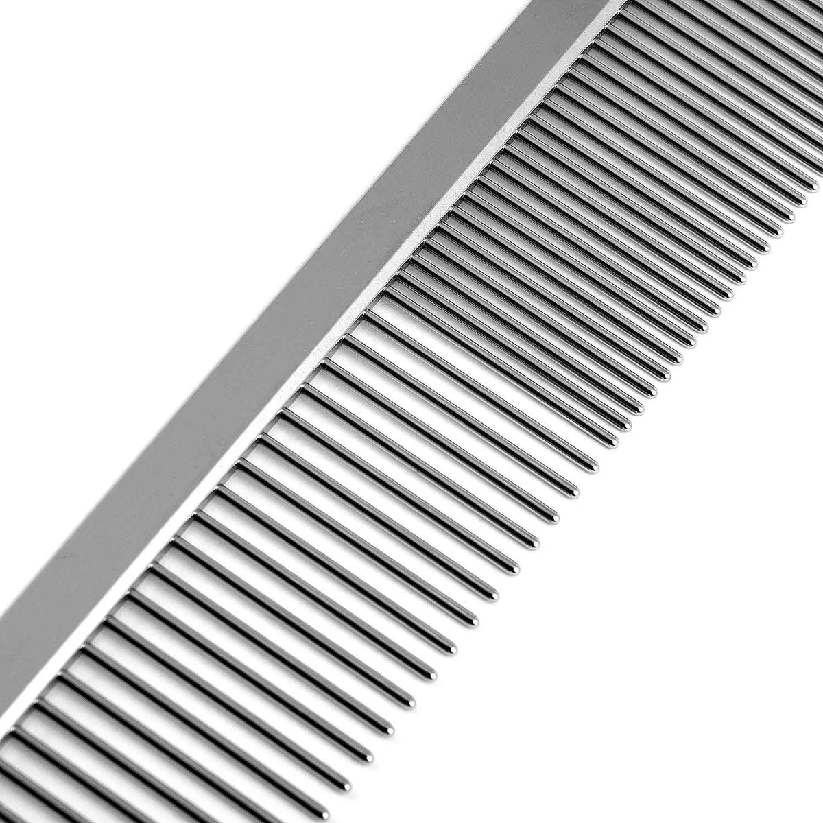 Jeffers Flat Back steel comb for everyday pet grooming