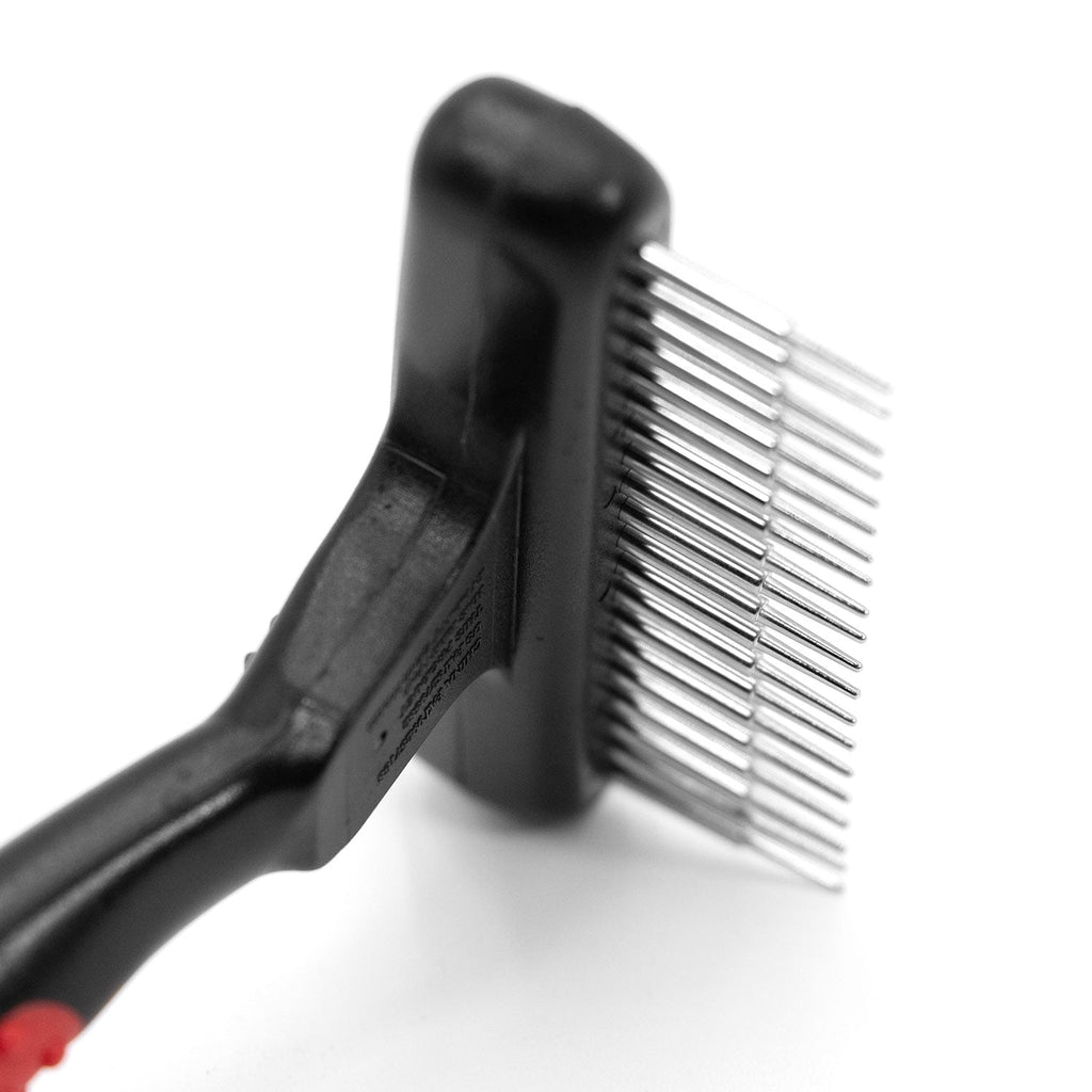 Jeffers 20-pin single row undercoat rake for dogs and cats