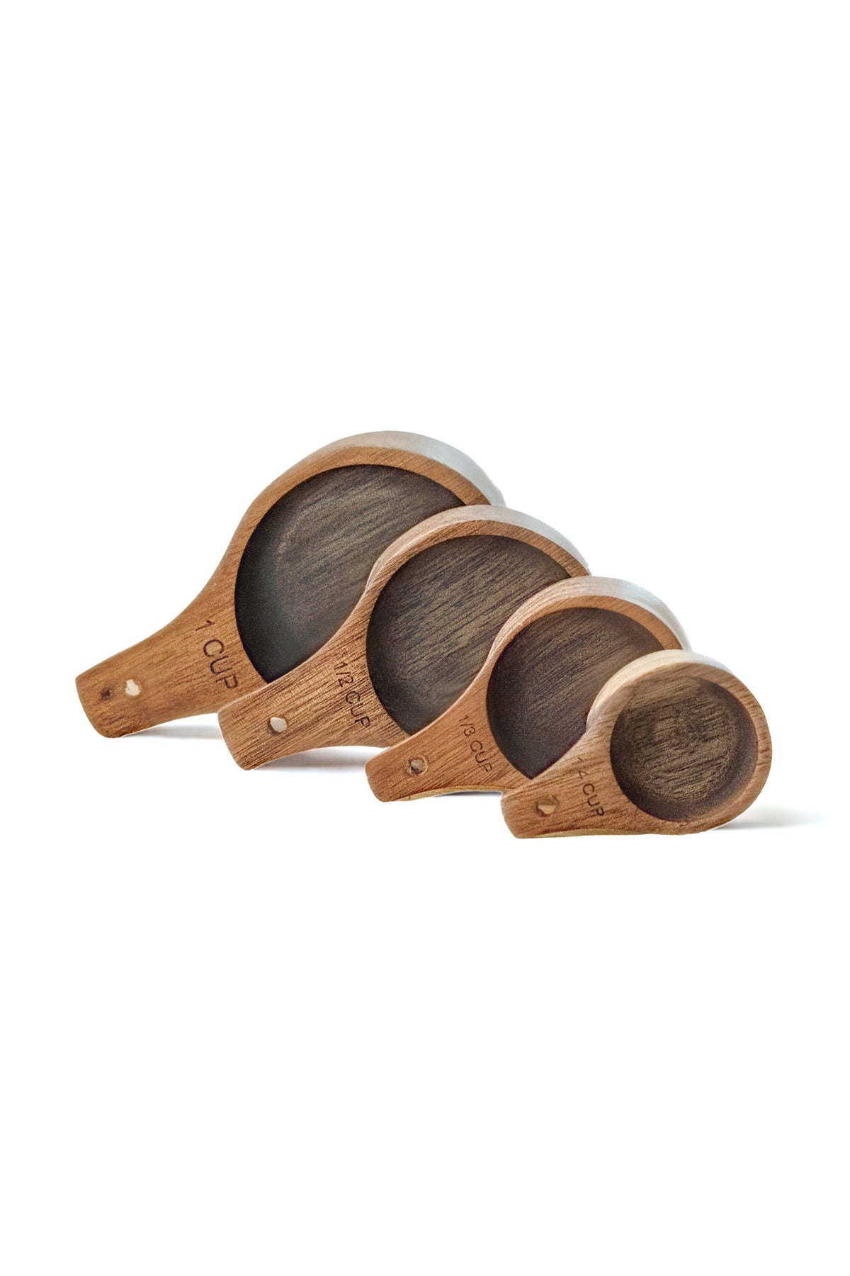 Backwoods Provisions 4-piece wooden measuring cup set