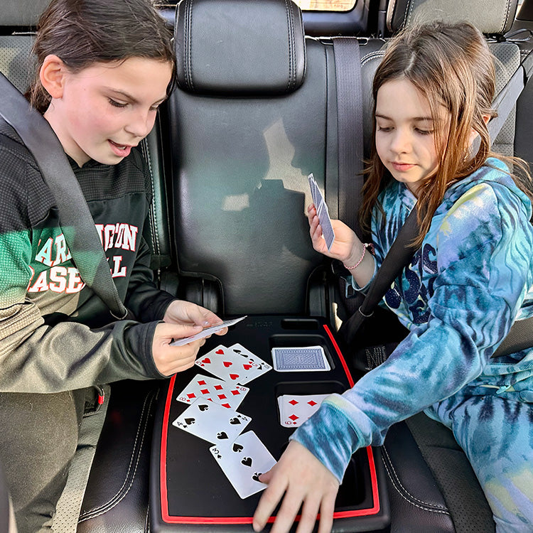 Stupid Car Tray travel tray for kids and family road trips
