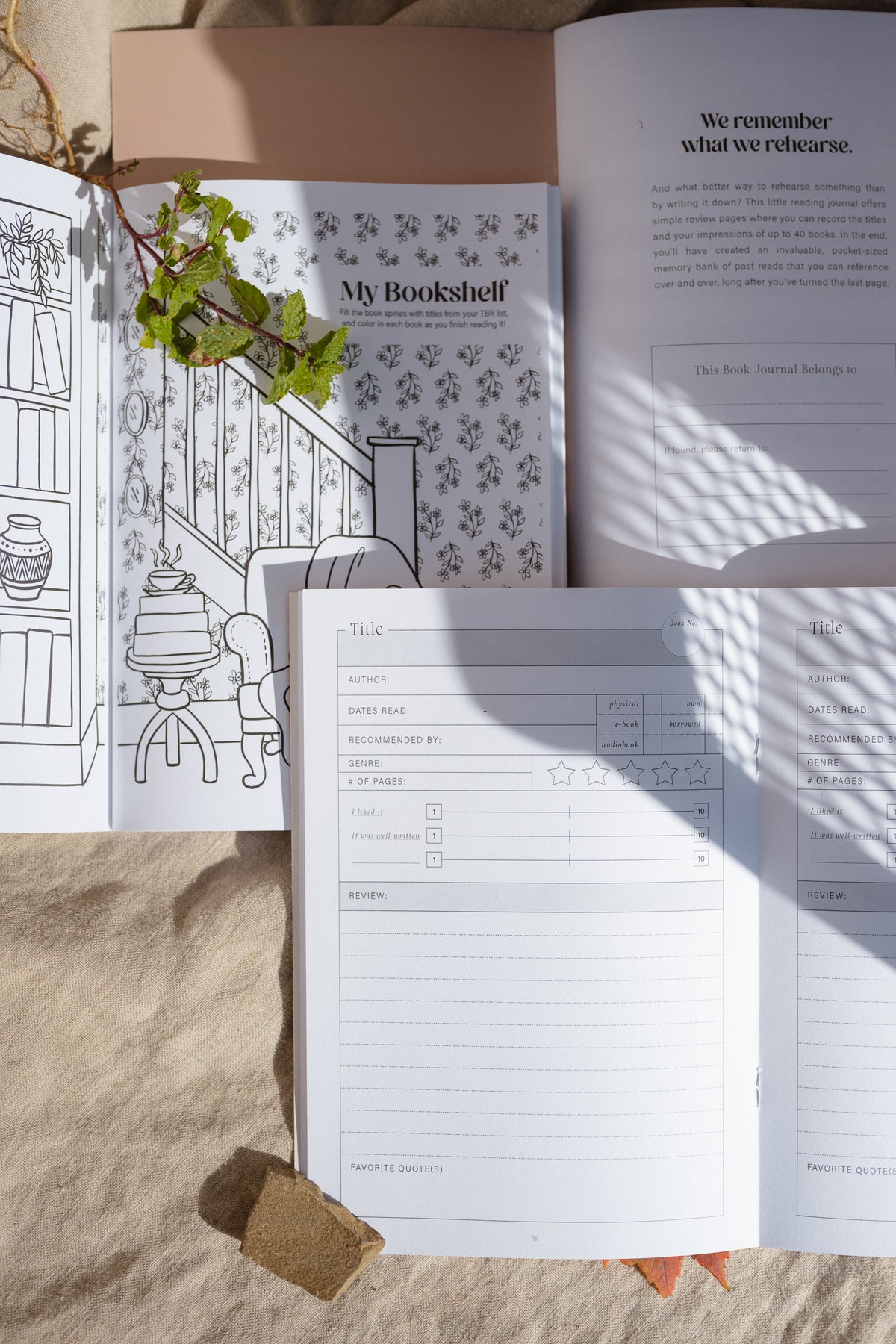 Keep & Remember A5 Reading Journal – 40 Book Reviews